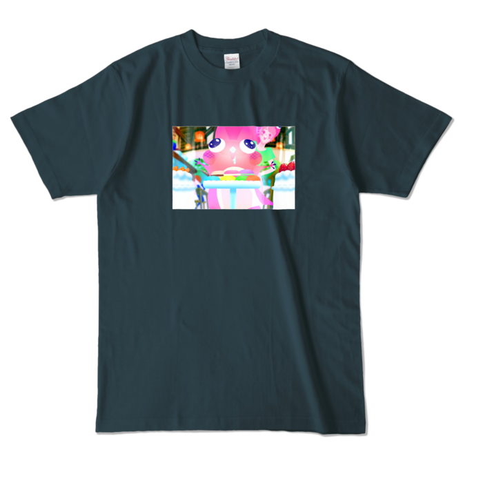 カラーTシャツ - L - デニム (濃色)
