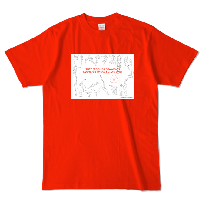 カラーTシャツ - L - レッド (濃色)