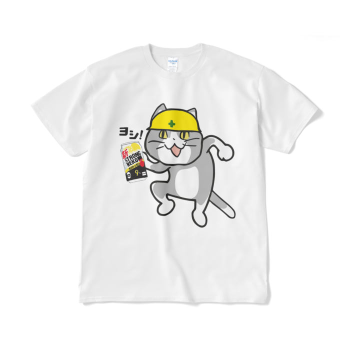 ストロング現場猫tシャツ Japanese Internet Memes Booth