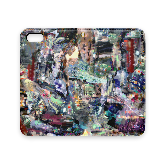 手帳型iPhoneケース(ベルトなし) - iPhone 5 / 5s / SE - ストラップ穴 あり