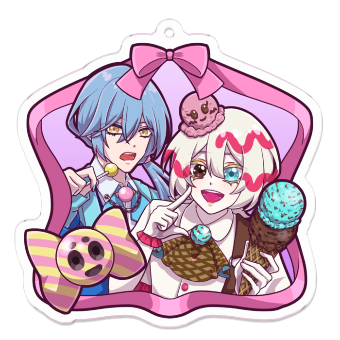 アクリルキーホルダー - 70 x 70 (mm)