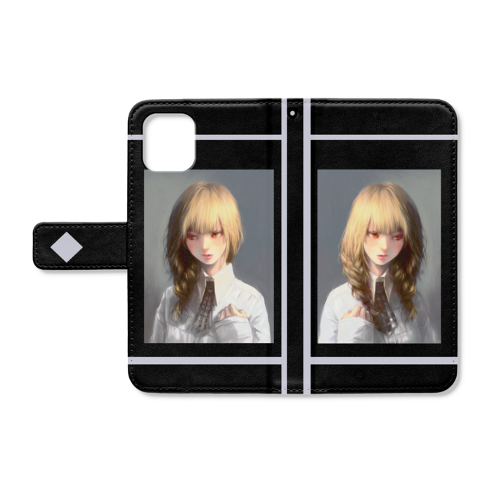 手帳型iPhoneケース - iPhone11 - ストラップ穴 あり