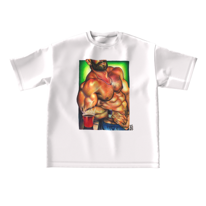 ビッグシルエットTシャツ - L - 両面