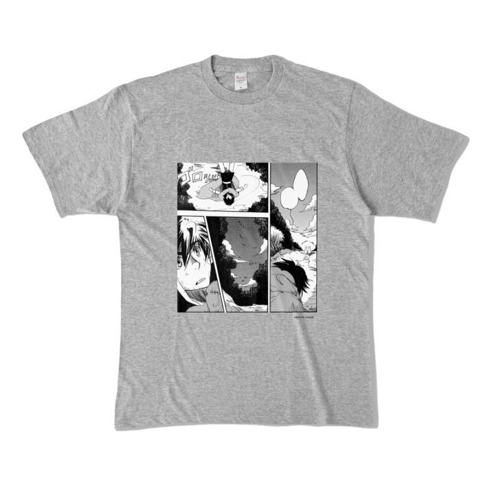カラーTシャツ - XL - 杢グレー (濃色)