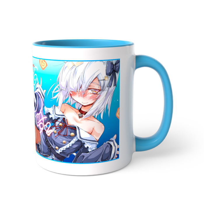 比良々ヶ原よしのツートンカラーマグカップ（ブルー）