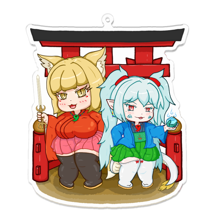アクリルキーホルダー - 100 x 100 (mm)