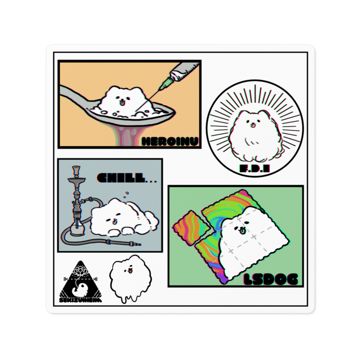 ステッカー - 100 x 100 (mm)