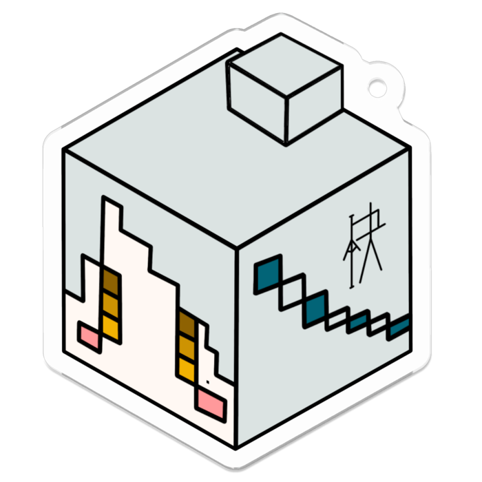 アクリルキーホルダー - 50 x 50 (mm)