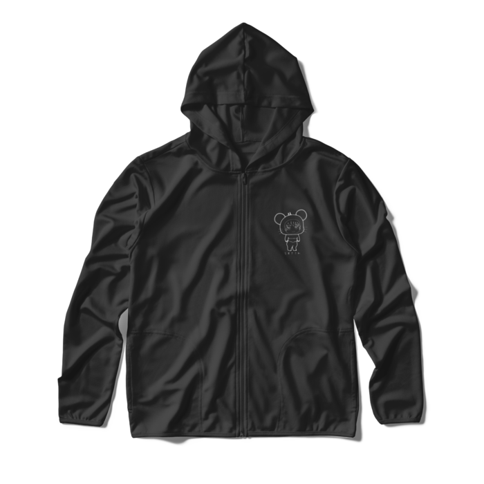 ジップパーカー - M - ブラック