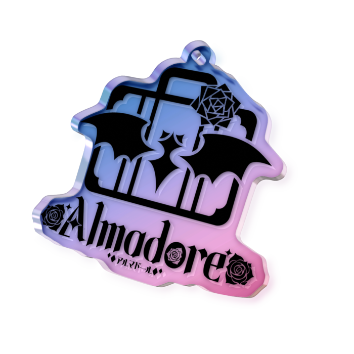 オーロラアクリルキーホルダー ブラック