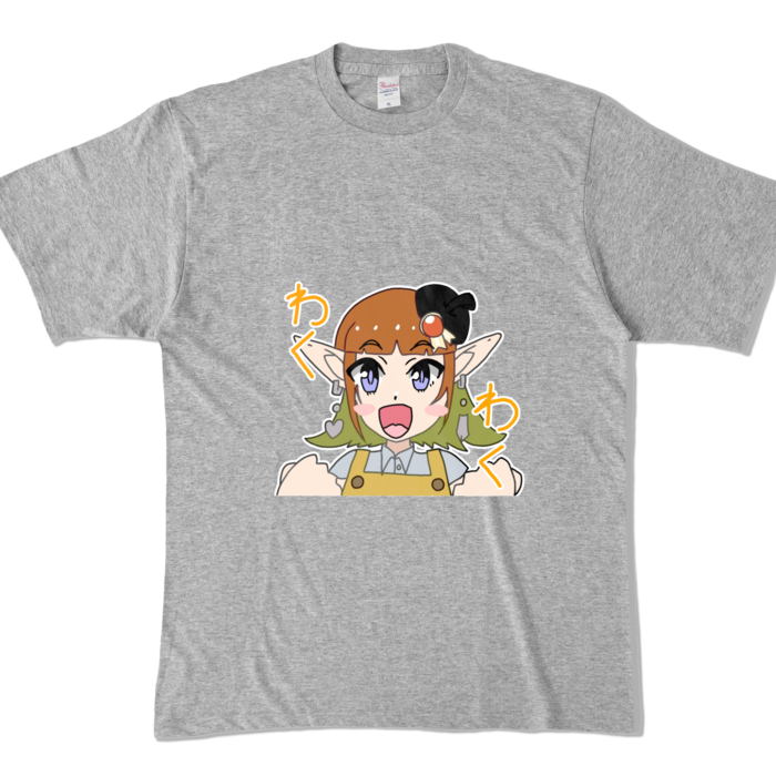 カラーTシャツ - XL - 杢グレー (濃色)