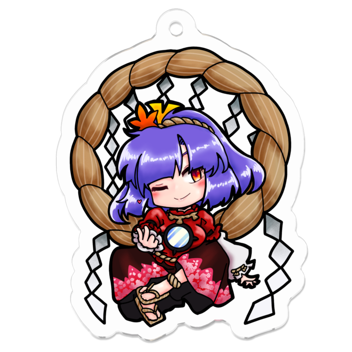 アクリルキーホルダー - 50 x 50 (mm)