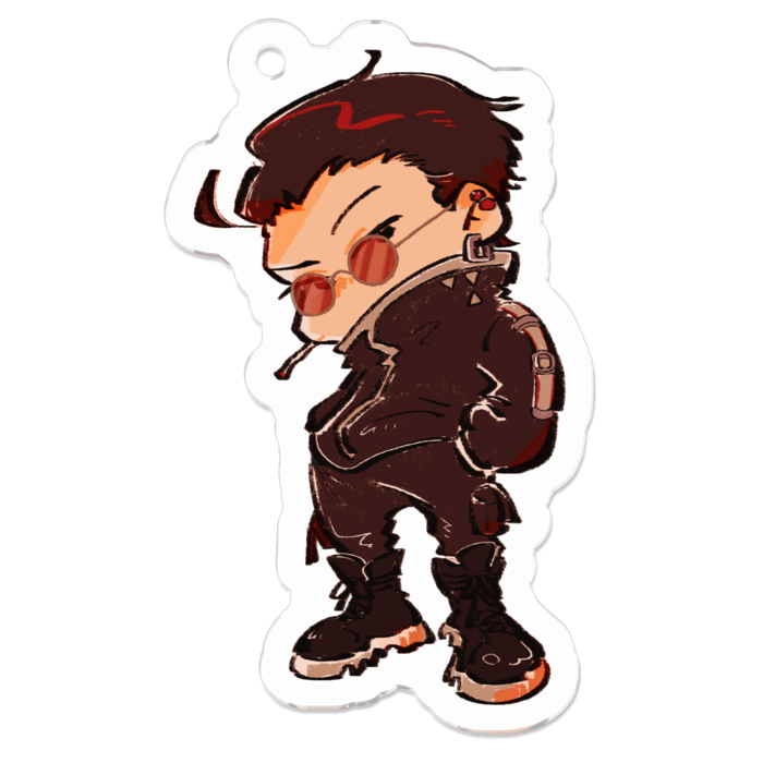 アクリルキーホルダー（コーティング） - 50 x 50 (mm)