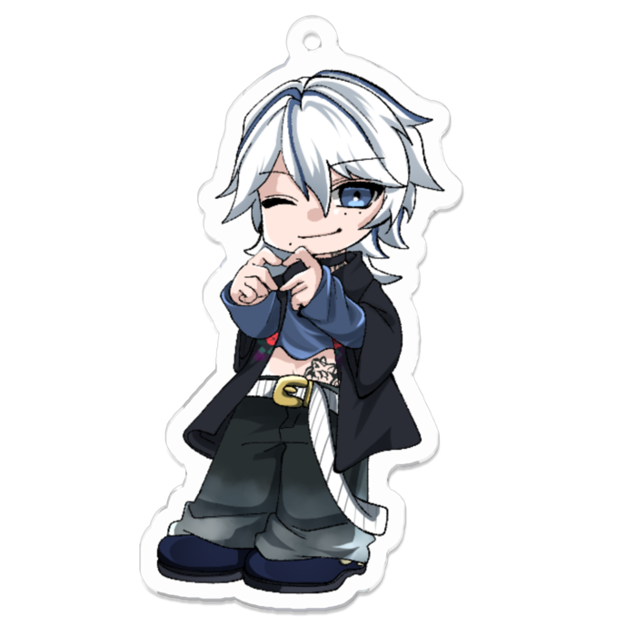 アクリルキーホルダー（コーティング） - 70 x 70 (mm)