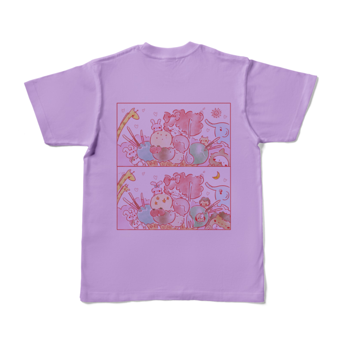 カラーTシャツ - S - ライトパープル (淡色)