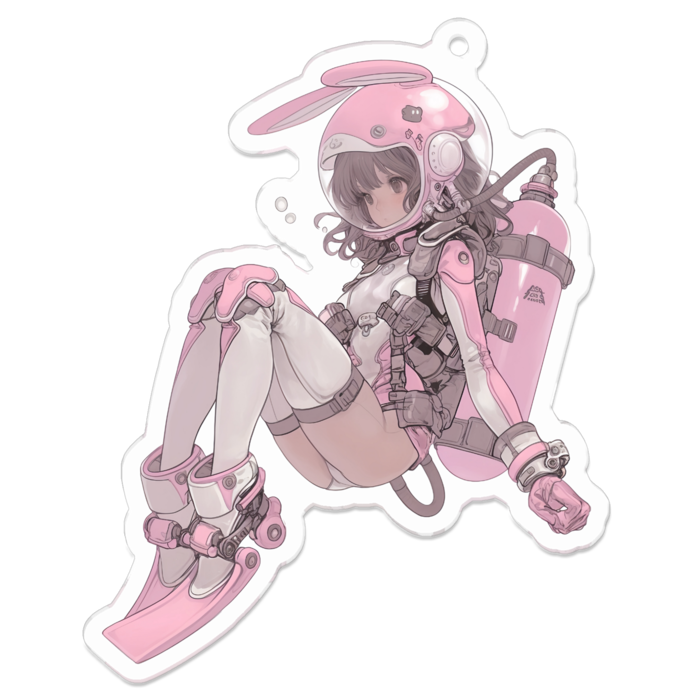 アクリルキーホルダー - 70 x 70 (mm)