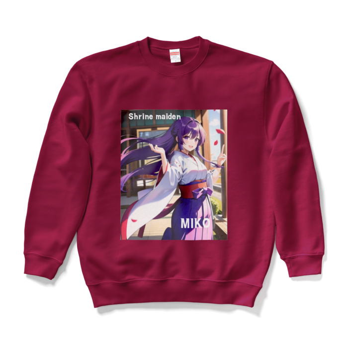 スウェット - L - バーガンディ