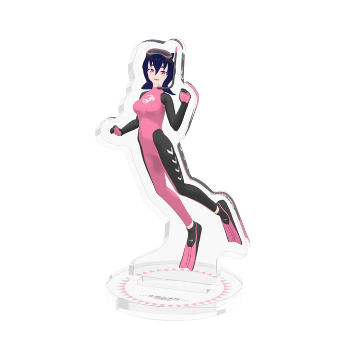 ダイビングスーツメグ - 50x50mm