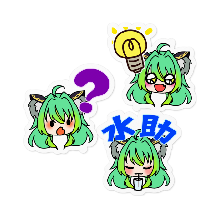 ステッカー - 100 x 100 (mm)