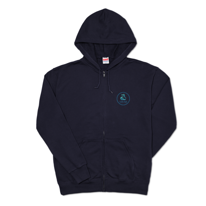 ジップパーカー - XL - ネイビー