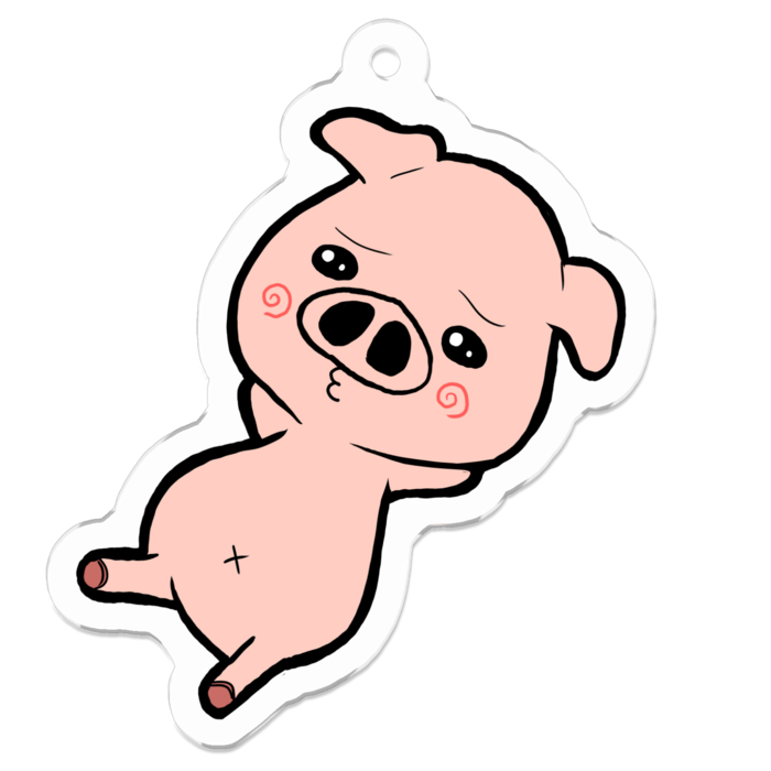 アクリルキーホルダー - 50 x 50 (mm)