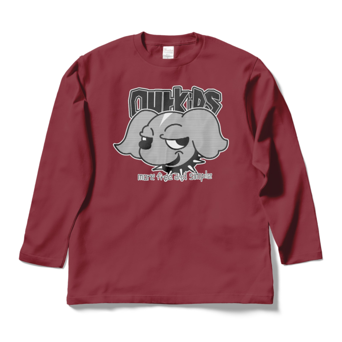 ロングスリーブTシャツ - L - バーガンディ