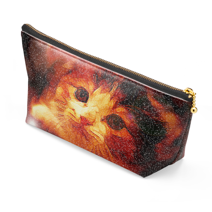 ポーチ - 長さ21.5cm / 高さ10cm - ブラック