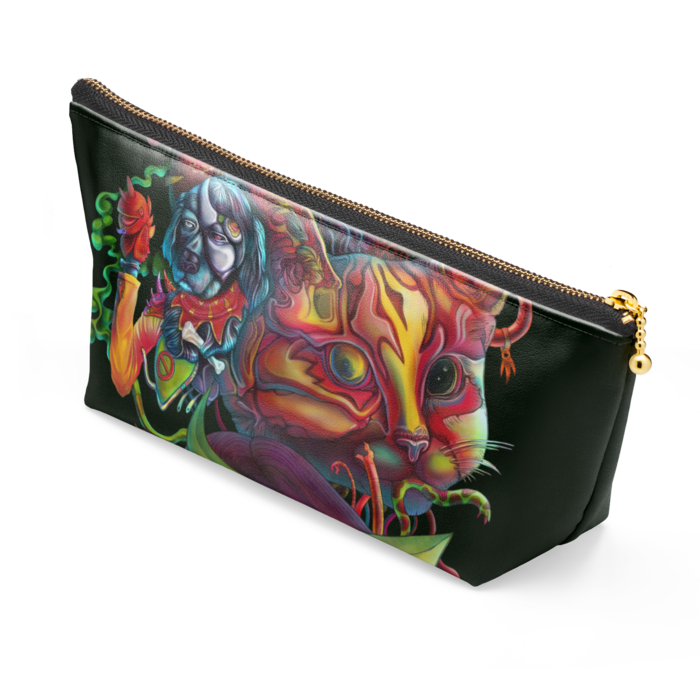 ポーチ - 長さ21.5cm / 高さ10cm - ブラック