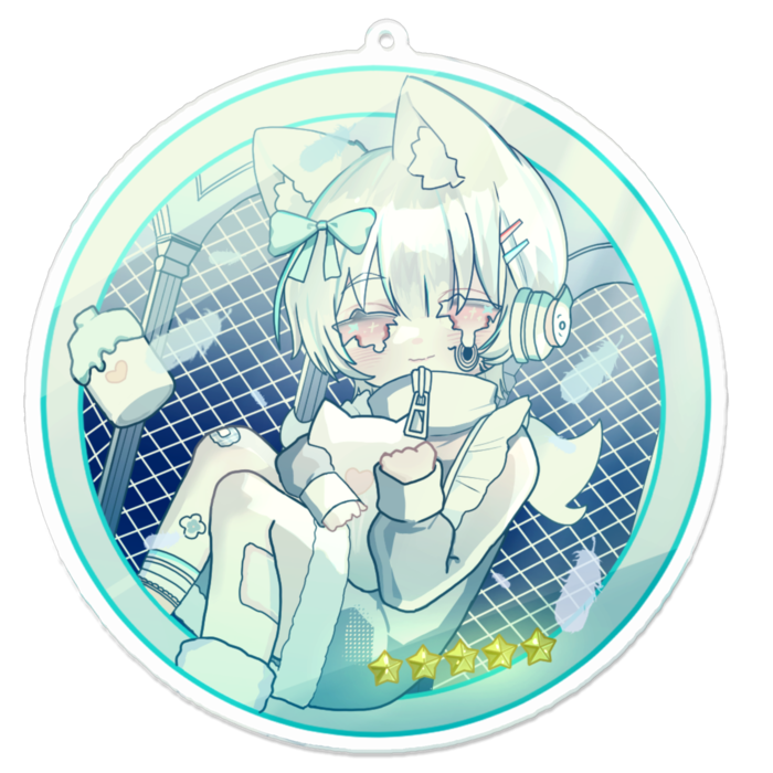 アクリルキーホルダー - 100 x 100 (mm)