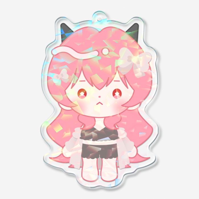 ホログラムアクリルキーホルダー - 70 × 70mm