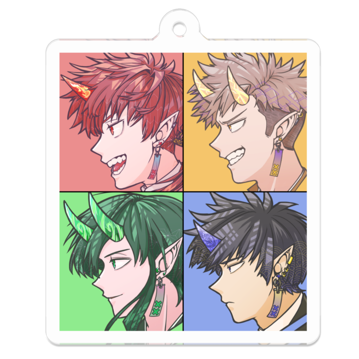 アクリルキーホルダー - 50 x 50 (mm)