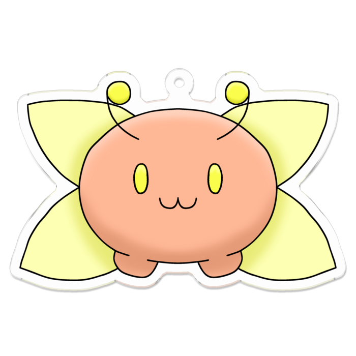 りんねむしアクキー(薄橙)