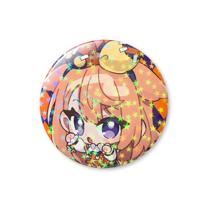 【ぴこんちゃん-B】ホログラム缶バッジ - 44mm
