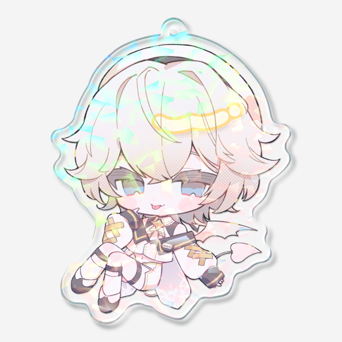 ホログラムアクリルキーホルダー - 70 × 70mm