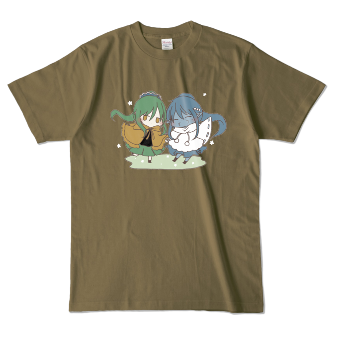 カラーTシャツ - L - オリーブ (濃色)