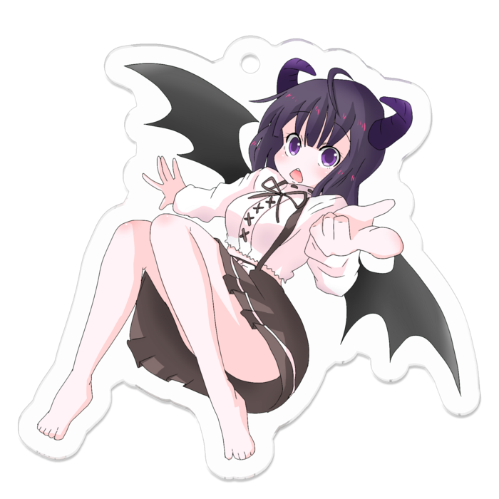 アクリルキーホルダー（コーティング） - 50 x 50 (mm)