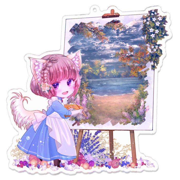 アクリルキーホルダー - 100 x 100 (mm)