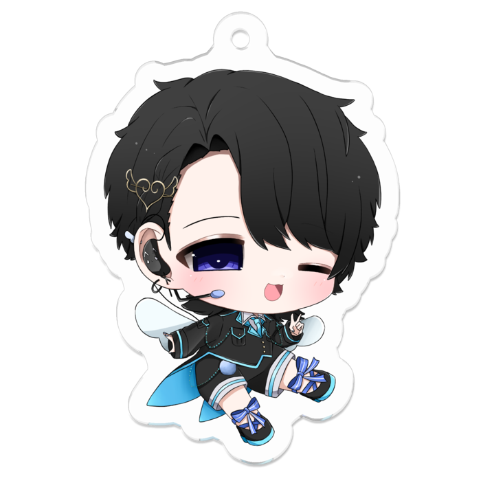 アクリルキーホルダー（コーティング） - 50 x 50 (mm)