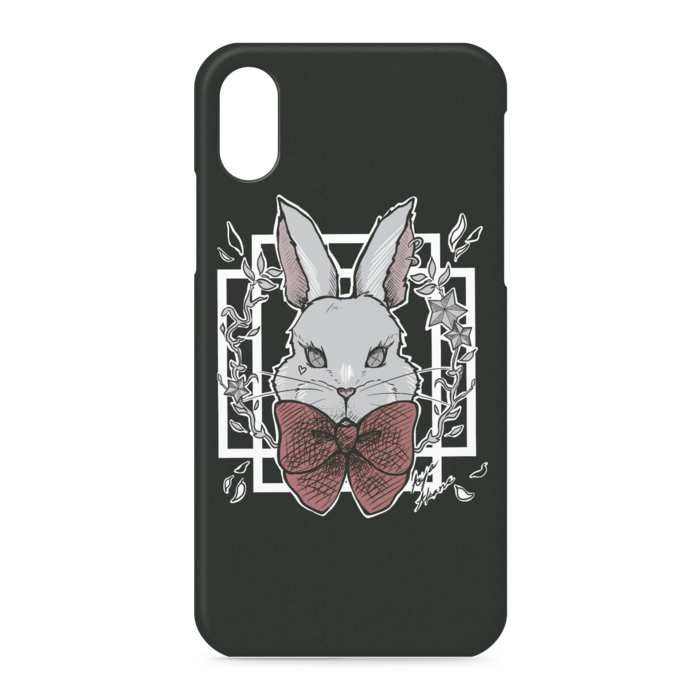 黒🐰iPhoneケース - iPhone XS / X
