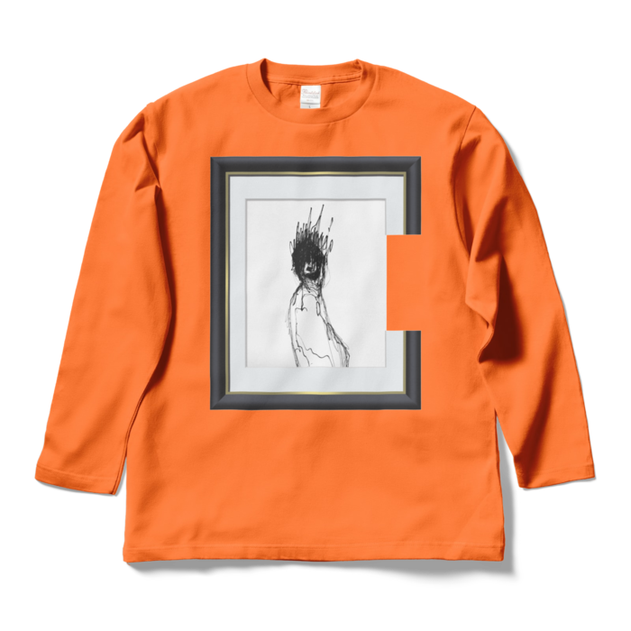 ロングスリーブTシャツ - L - オレンジ