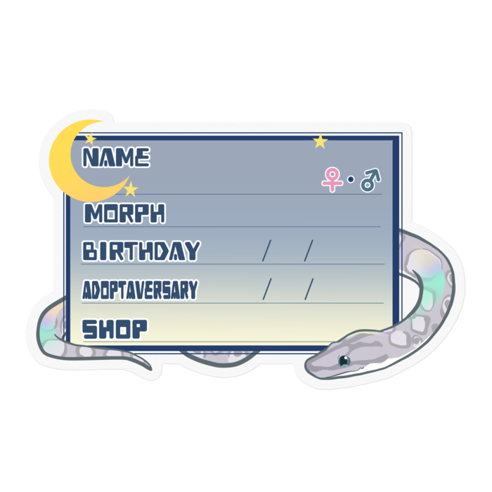 【🐍お名前ステッカー】コロニジ(アザン) ‐夜(英語)