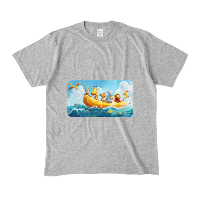 カラーTシャツ - M - 杢グレー (濃色)
