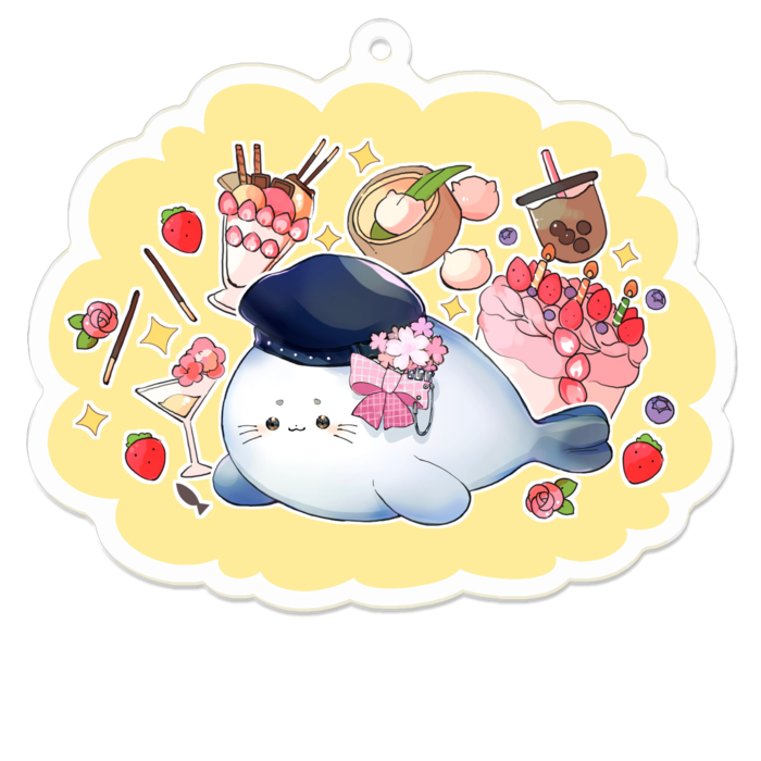 アクリルキーホルダー - 70 x 70 (mm)