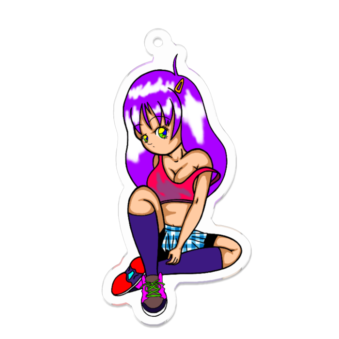 アクリルキーホルダー（コーティング） - 70 x 70 (mm)