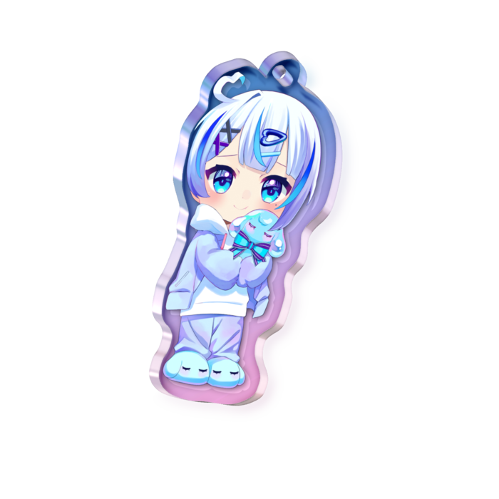 オーロラアクリルキーホルダー - 50 × 50mm