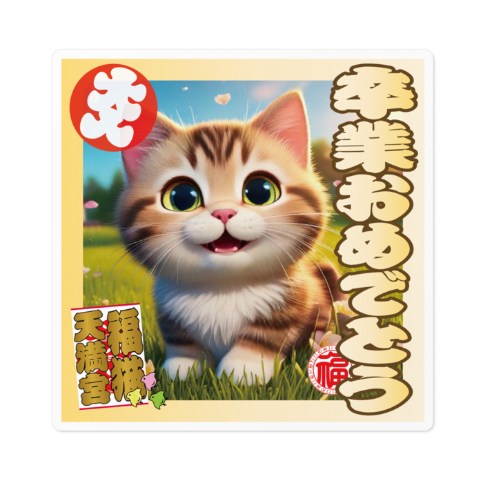ステッカー - 100 x 100 (mm)