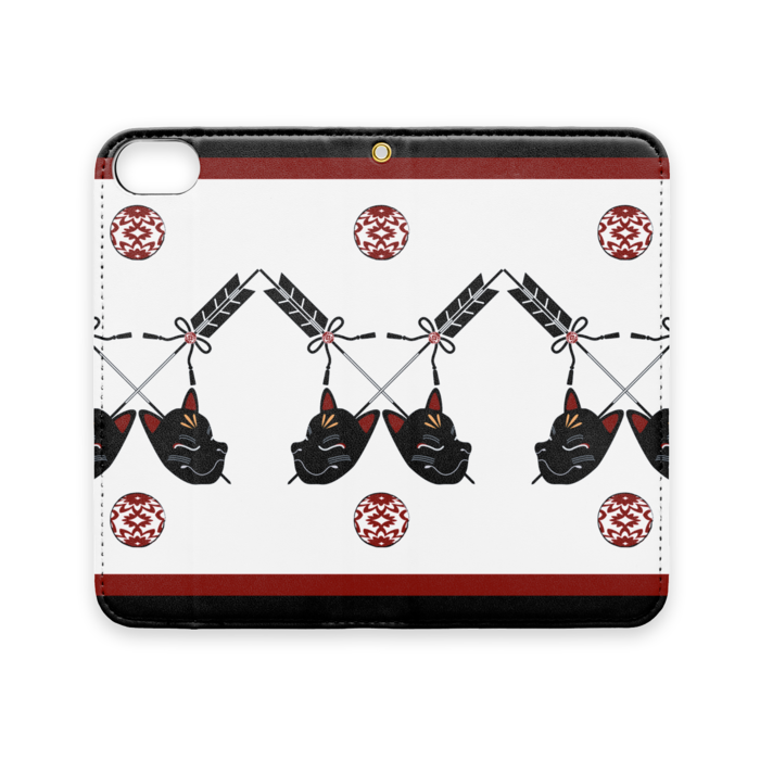 手帳型iPhoneケース（ベルトなし） - iPhone 8 / 7 / SE2 - ストラップ穴 あり
