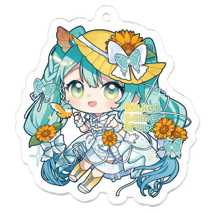 アクリルキーホルダー - 50 x 50 (mm)