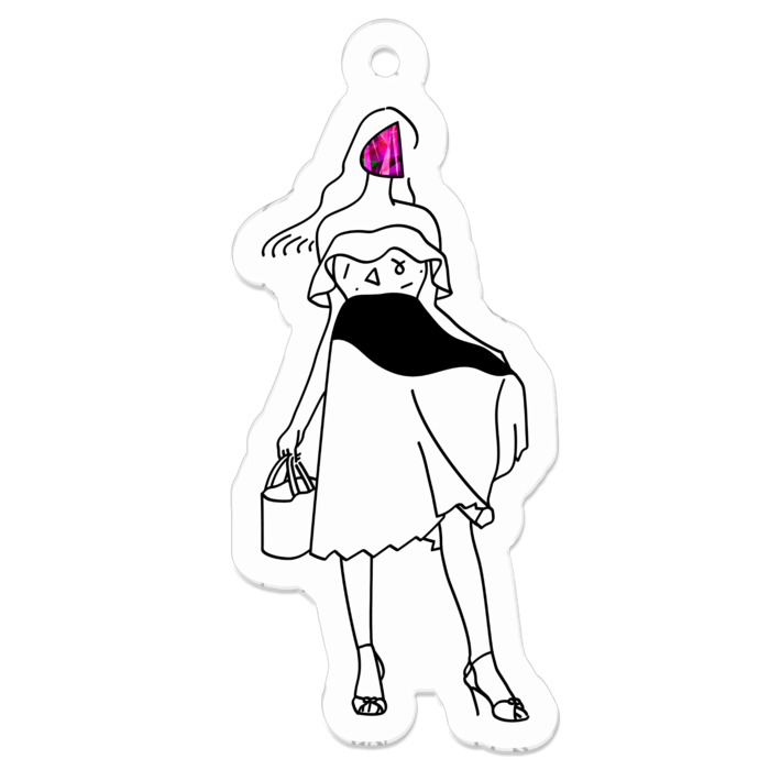 アクリルキーホルダー - 50 x 50 (mm)