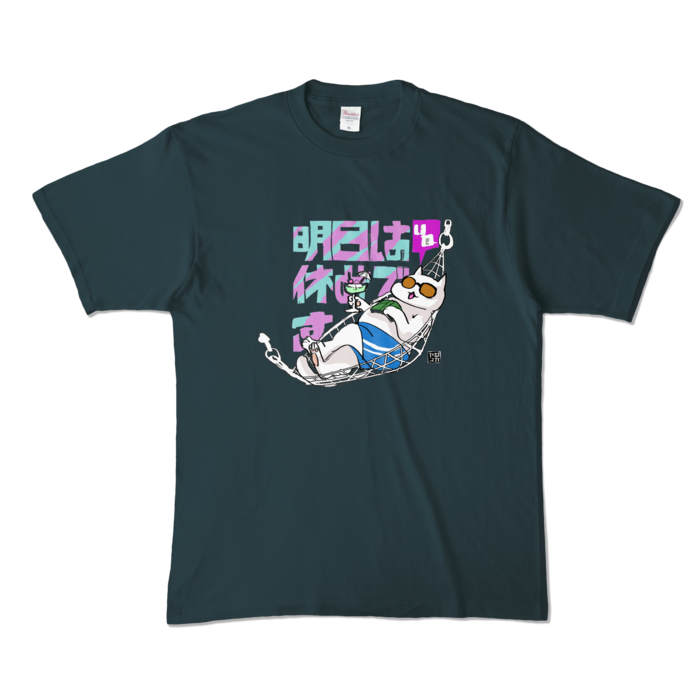 カラーTシャツ - XL - デニム (濃色)